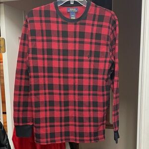 Ralph Lauren Red and Black Checkered Top